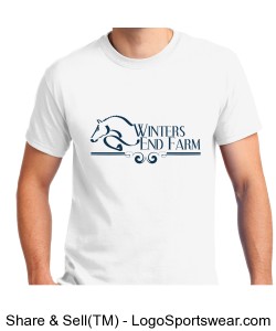 Gildan Mens T-shirt - White Design Zoom